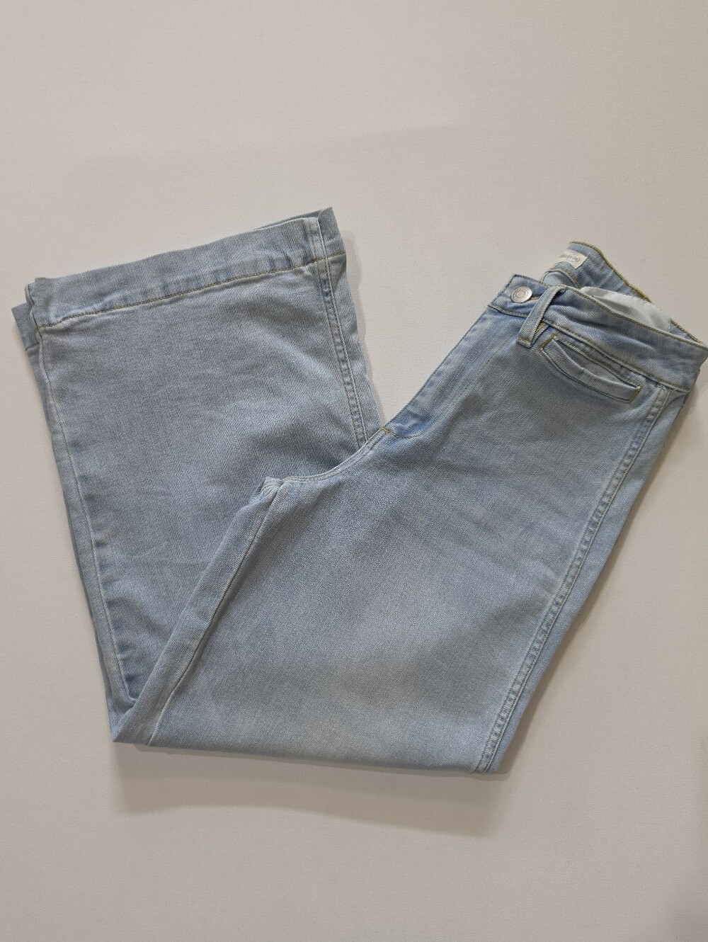Oat New York Wide Leg Jeans Womens 2 Light Wash Wide Leg High Rise 90s‎ Style
